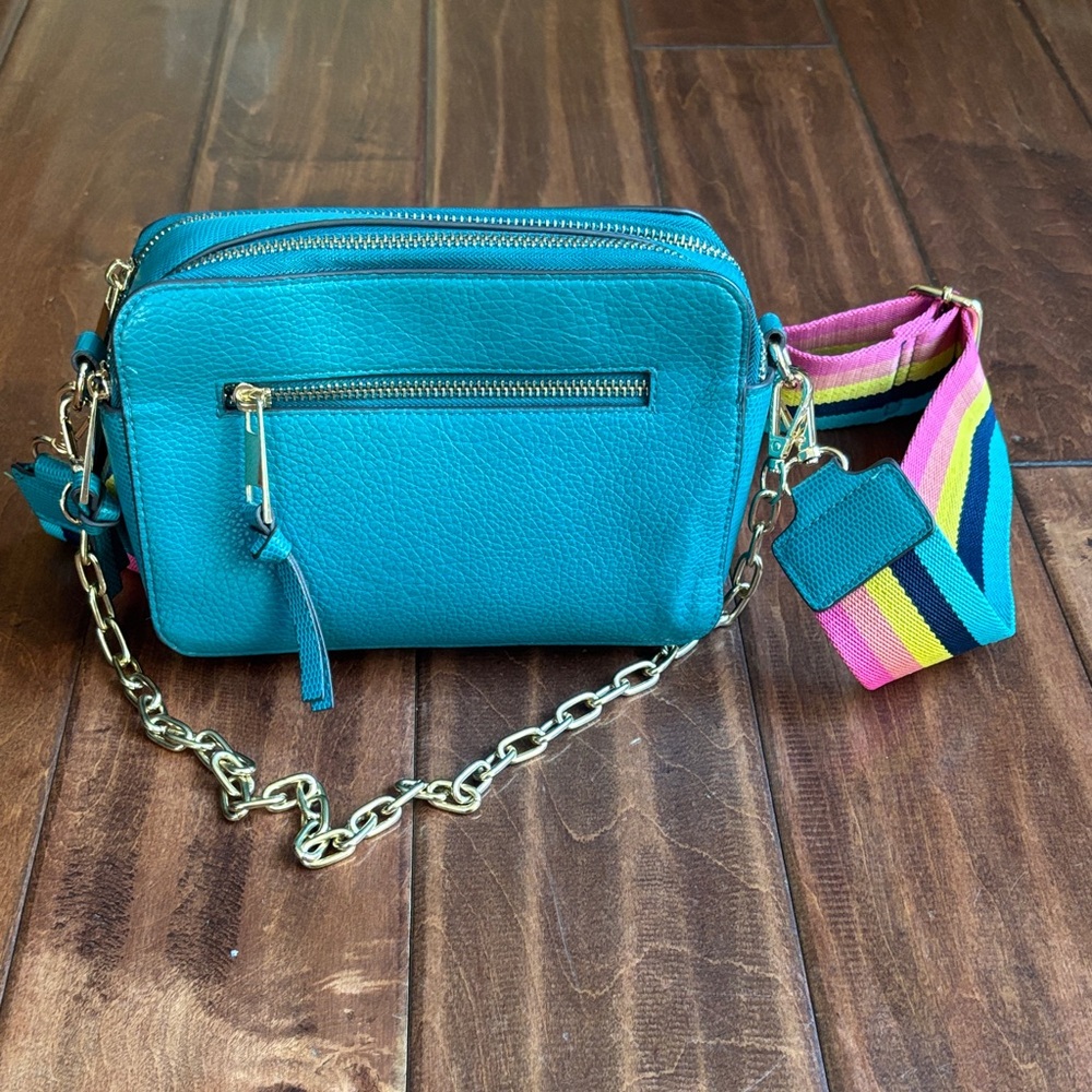 Teal Purse With Interchangeable Straps